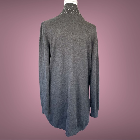 Love Forever Gray Cardigan Size Large - Picture 4 of 4